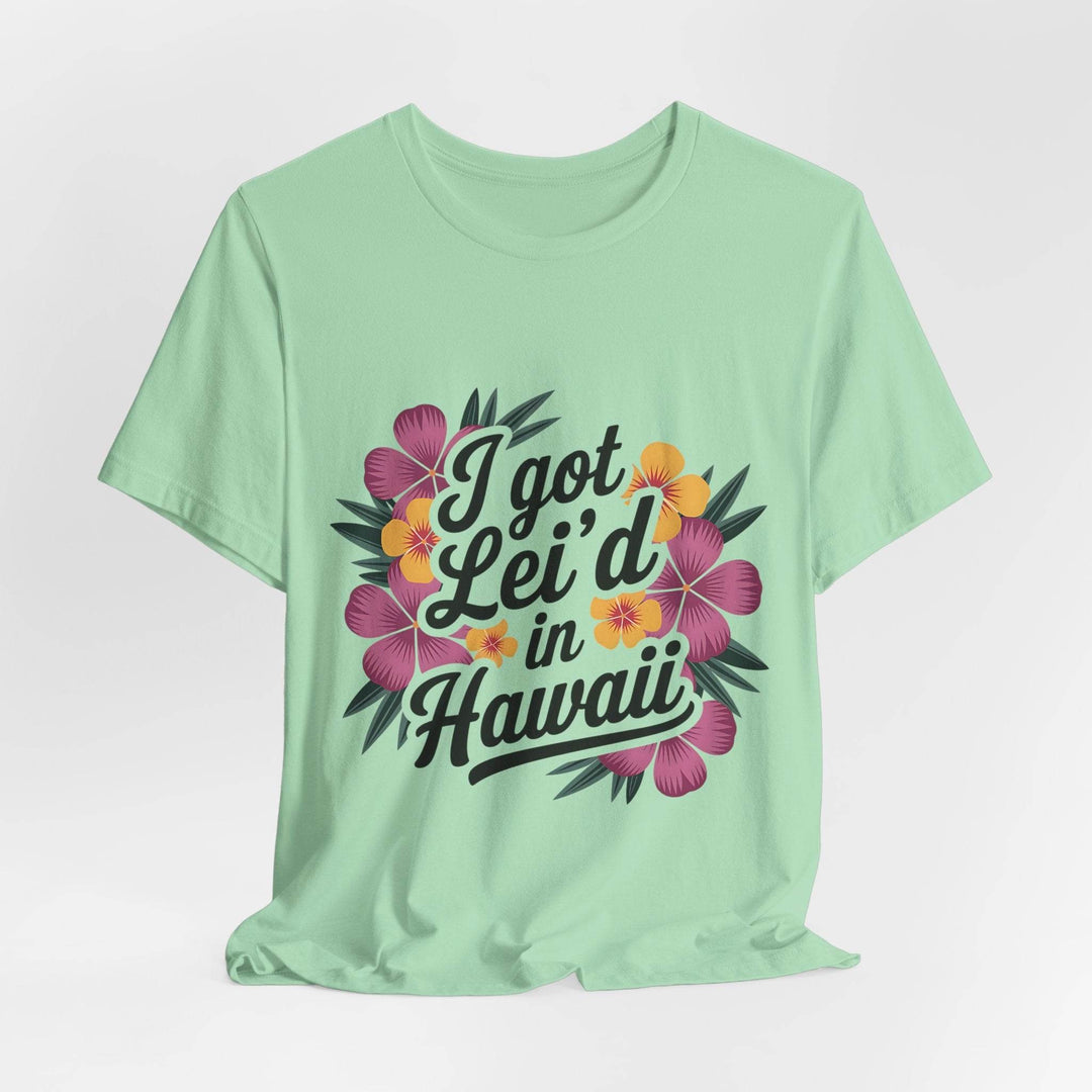 Lei'd Back in Paradise Shirt with Hawaiian Floral Design - Gutsy Garb