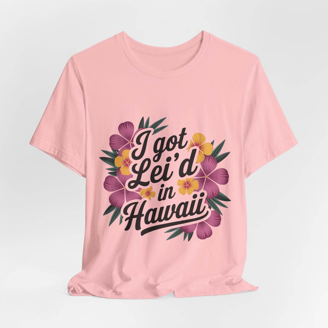 Lei'd Back in Paradise Shirt with Hawaiian Floral Design - Gutsy Garb