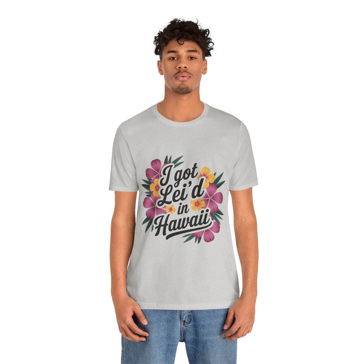 Lei'd Back in Paradise Shirt with Hawaiian Floral Design - Gutsy Garb