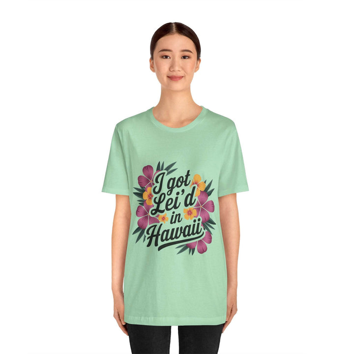Lei'd Back in Paradise Shirt with Hawaiian Floral Design - Gutsy Garb