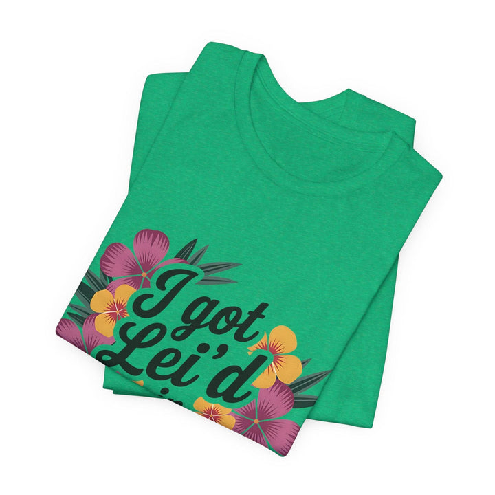 Lei'd Back in Paradise Shirt with Hawaiian Floral Design - Gutsy Garb
