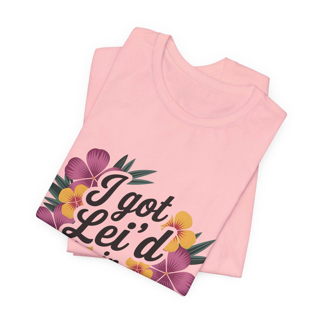 Lei'd Back in Paradise Shirt with Hawaiian Floral Design - Gutsy Garb