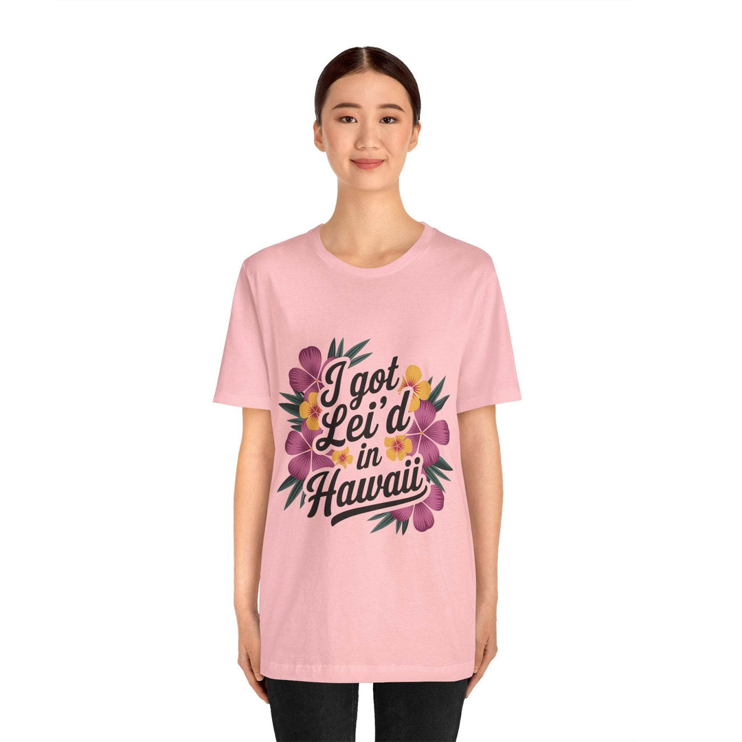 Lei'd Back in Paradise Shirt with Hawaiian Floral Design - Gutsy Garb