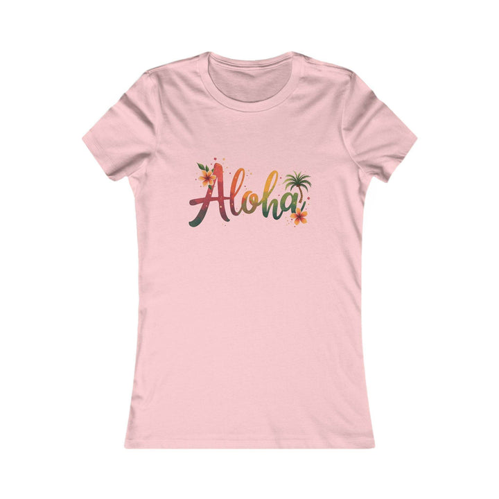 Tropical Aloha Womens T-Shirt with Floral Design - Gutsy Garb