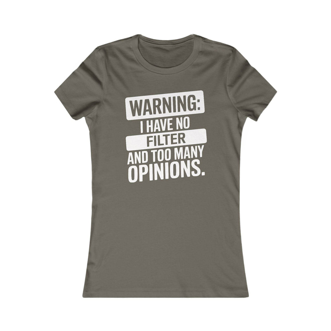 Unfiltered Sass Shirt - Bold No Filter T-Shirt - Gutsy Garb