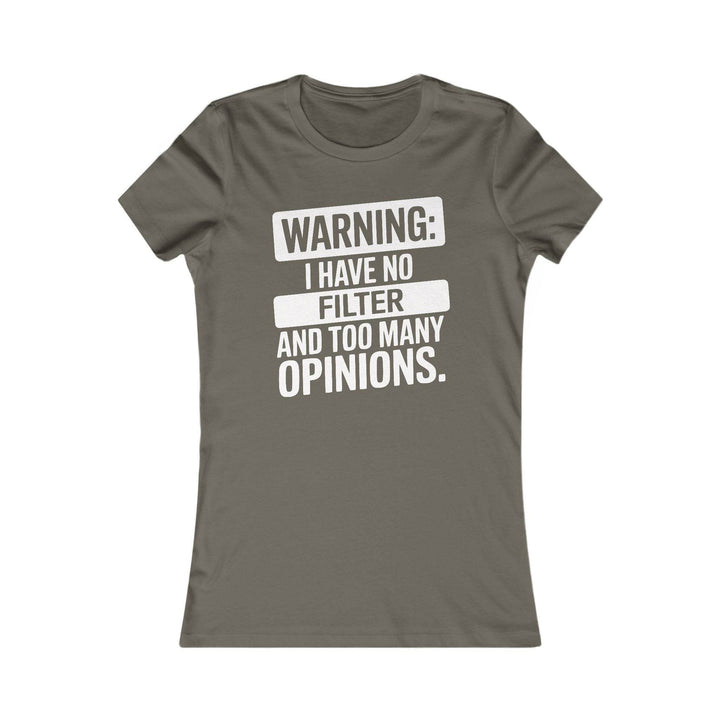 Unfiltered Sass Shirt - Bold No Filter T-Shirt - Gutsy Garb