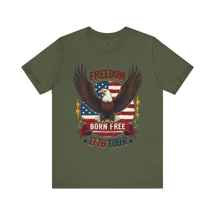 Patriotic 1776 T-Shirt Eagle Freedom Design - Gutsy Garb