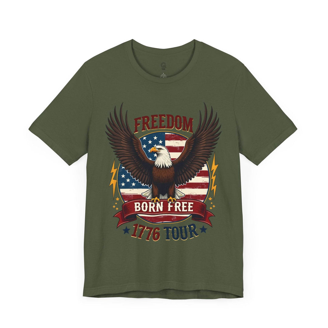 Patriotic 1776 T-Shirt Eagle Freedom Design - Gutsy Garb