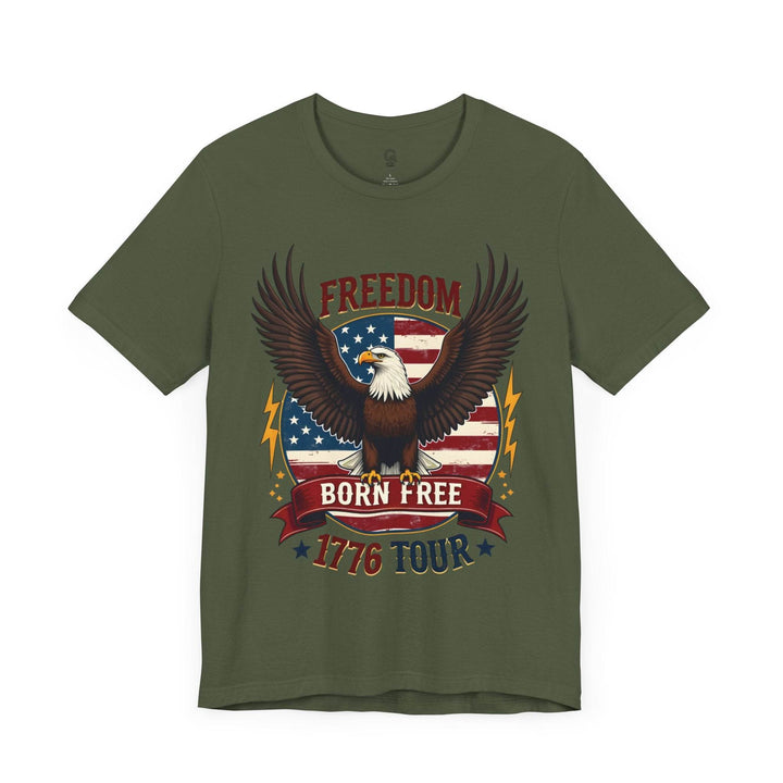 Patriotic 1776 T-Shirt Eagle Freedom Design - Gutsy Garb
