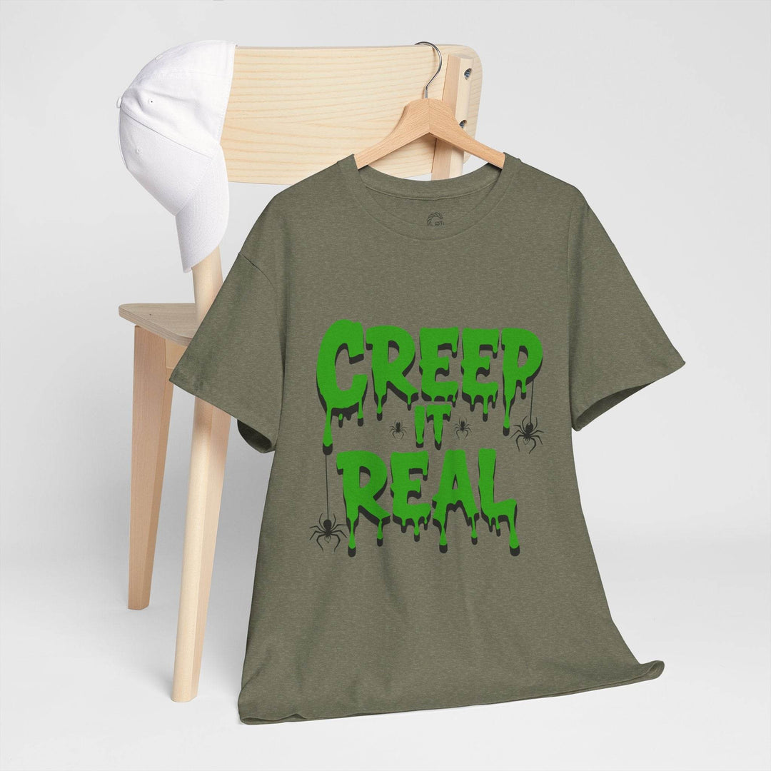 Creep It Real Halloween Tee - Bold Orange T-Shirt - Gutsy Garb