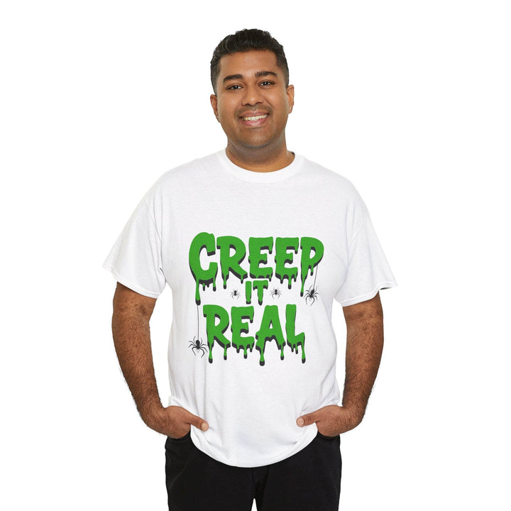 Creep It Real Halloween Tee - Bold Orange T-Shirt - Gutsy Garb
