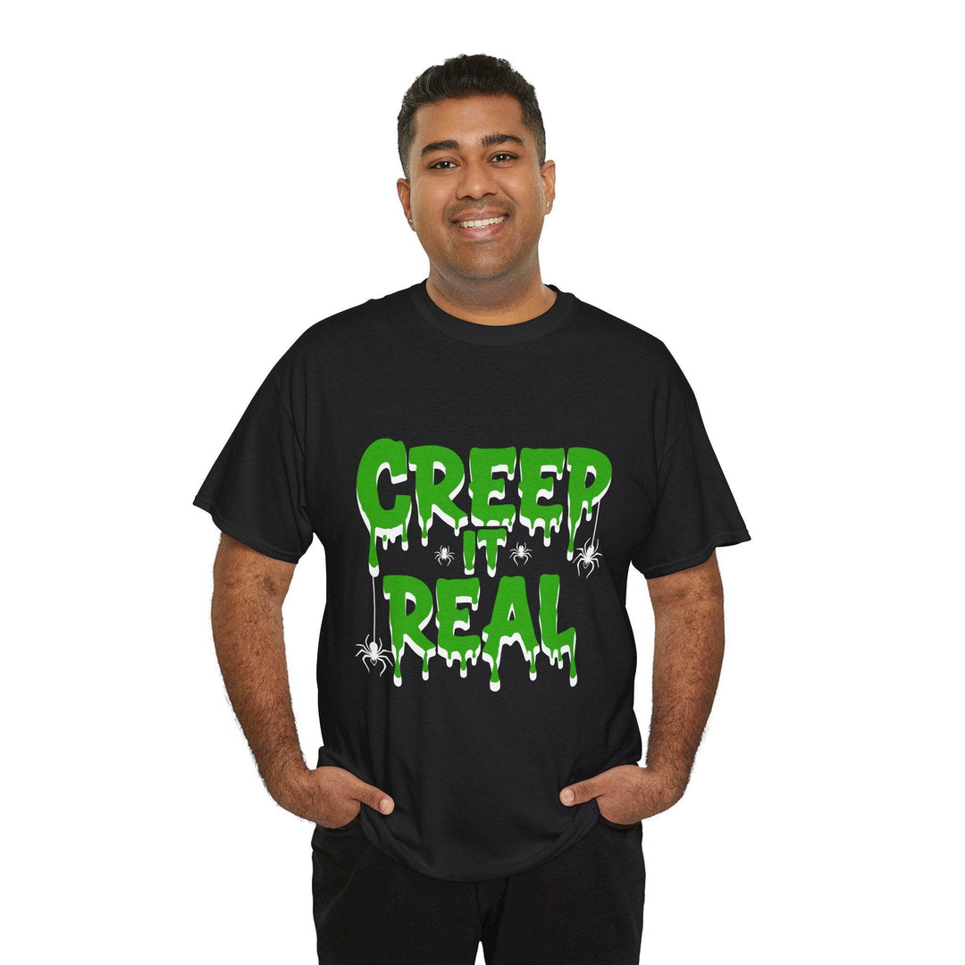 Creep It Real Halloween Tee - Bold Orange T-Shirt - Gutsy Garb