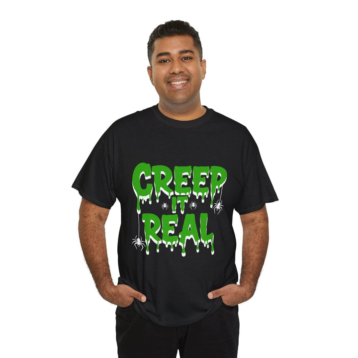 Creep It Real Halloween Tee - Bold Orange T-Shirt - Gutsy Garb