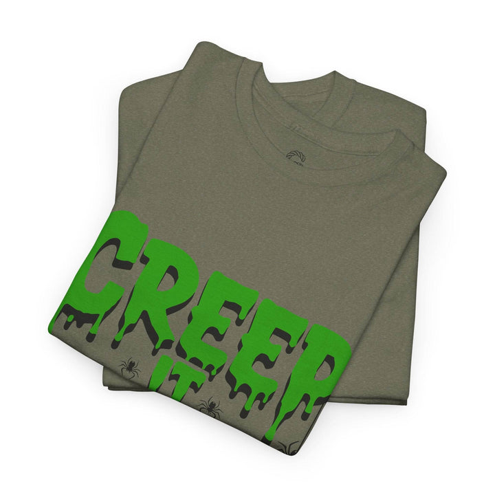 Creep It Real Halloween Tee - Bold Orange T-Shirt - Gutsy Garb