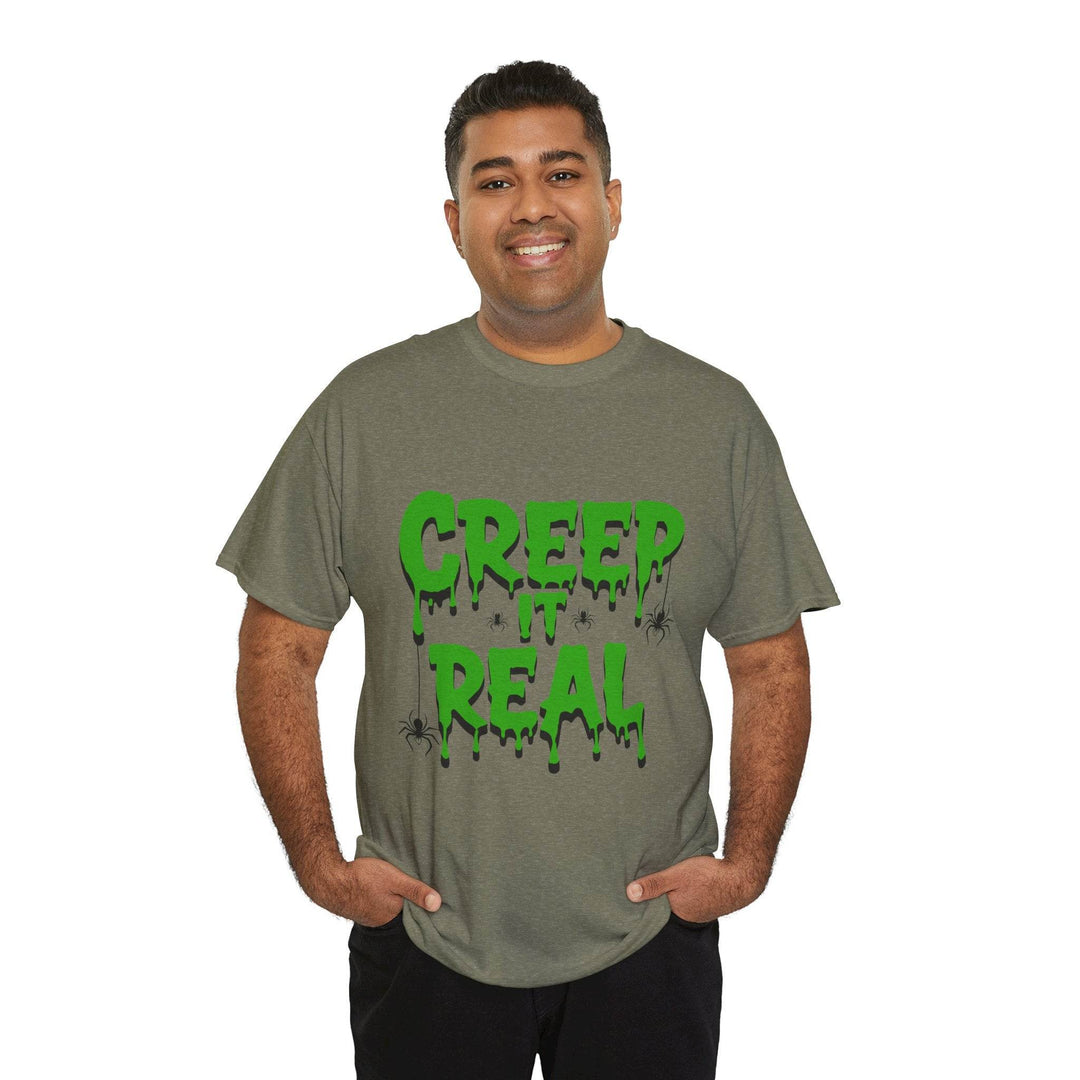 Creep It Real Halloween Tee - Bold Orange T-Shirt - Gutsy Garb
