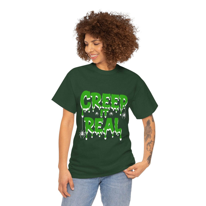 Creep It Real Halloween Tee - Bold Orange T-Shirt - Gutsy Garb