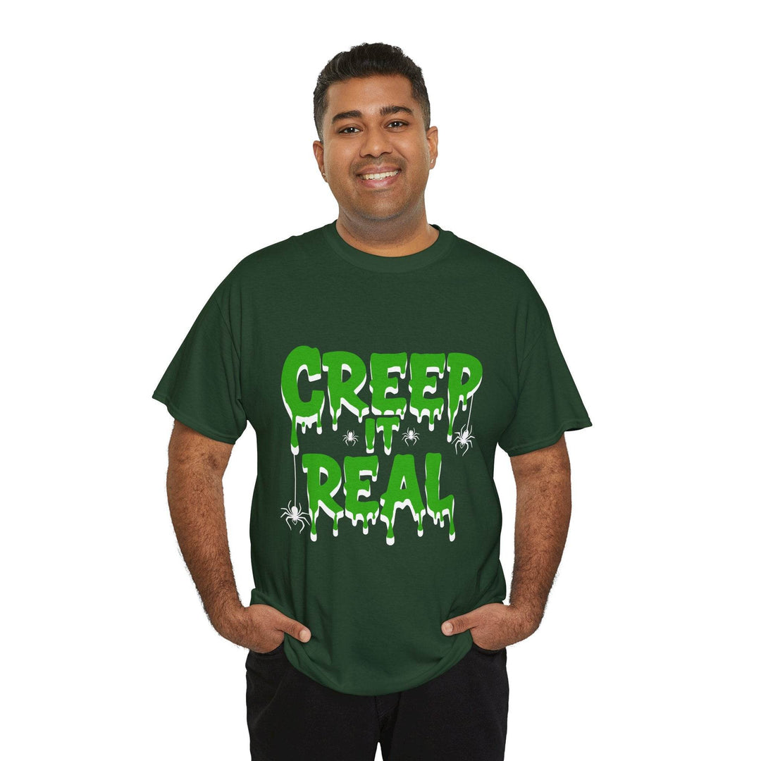 Creep It Real Halloween Tee - Bold Orange T-Shirt - Gutsy Garb