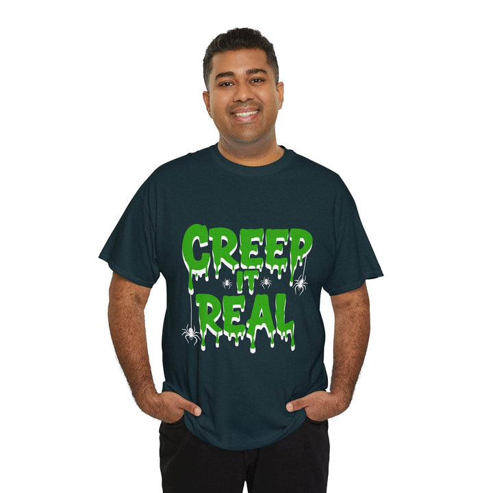 Creep It Real Halloween Tee - Bold Orange T-Shirt - Gutsy Garb