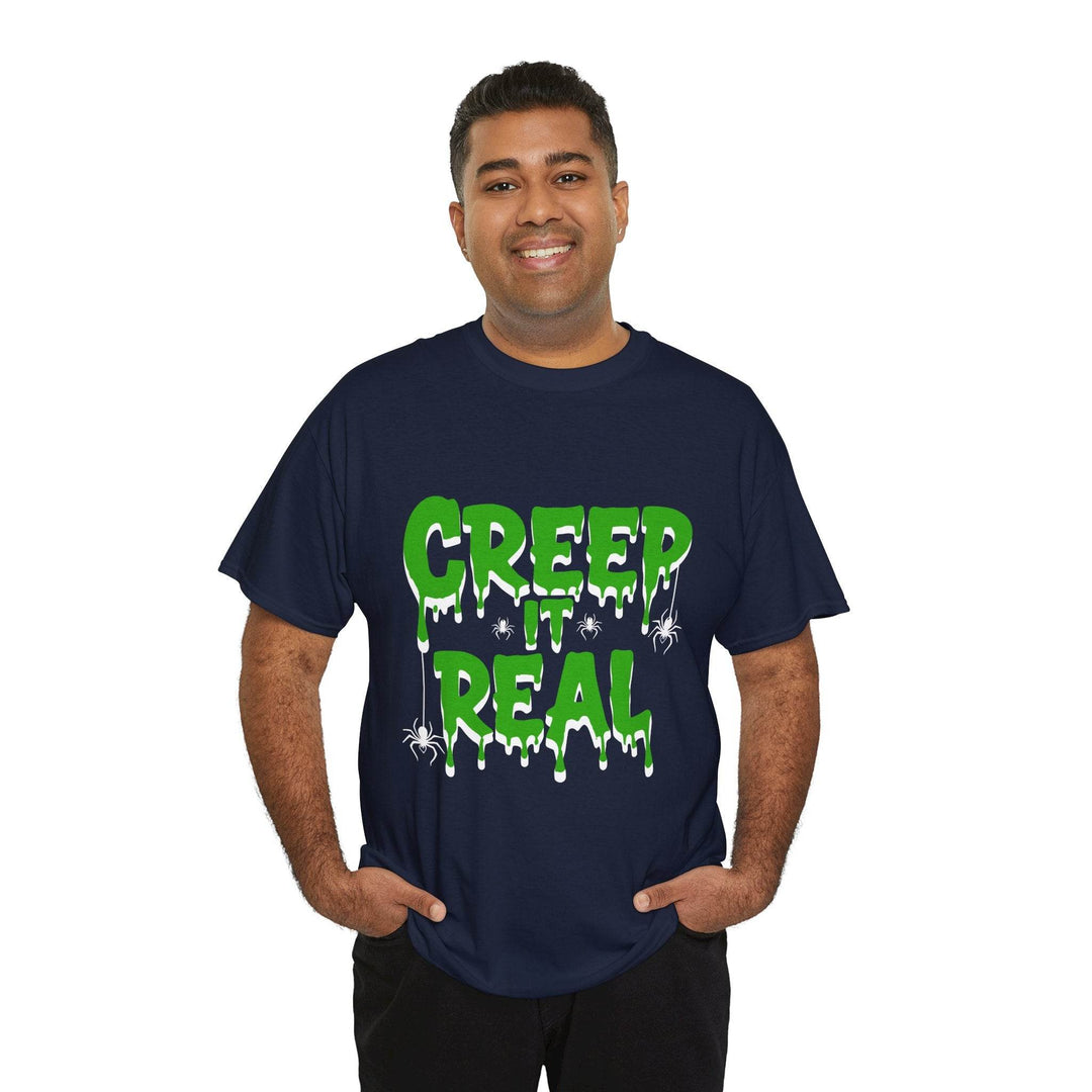 Creep It Real Halloween Tee - Bold Orange T-Shirt - Gutsy Garb