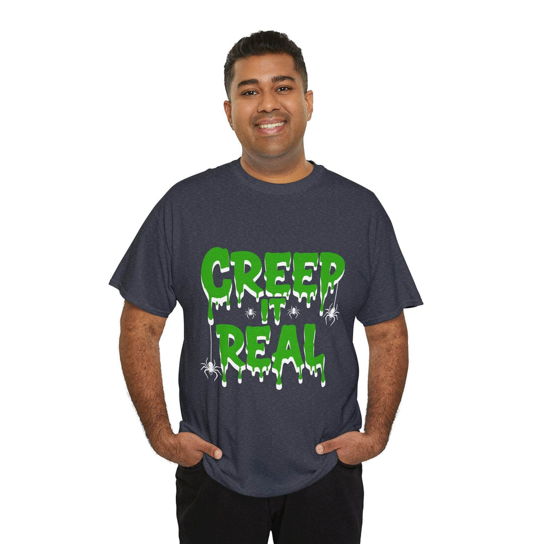 Creep It Real Halloween Tee - Bold Orange T-Shirt - Gutsy Garb