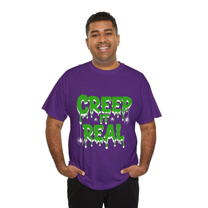 Creep It Real Halloween Tee - Bold Orange T-Shirt - Gutsy Garb