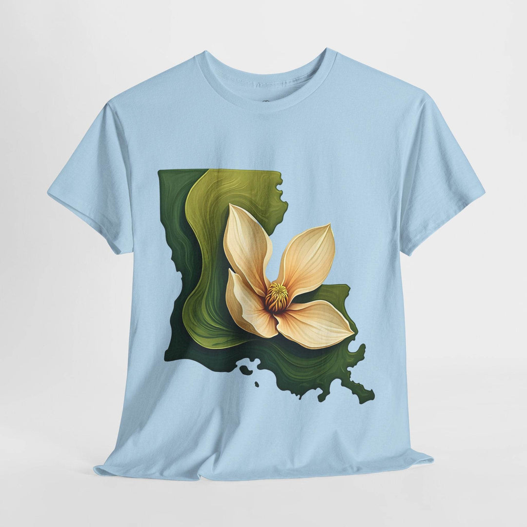 Louisiana Pride Shirt with Magnolia Design - Gutsy Garb