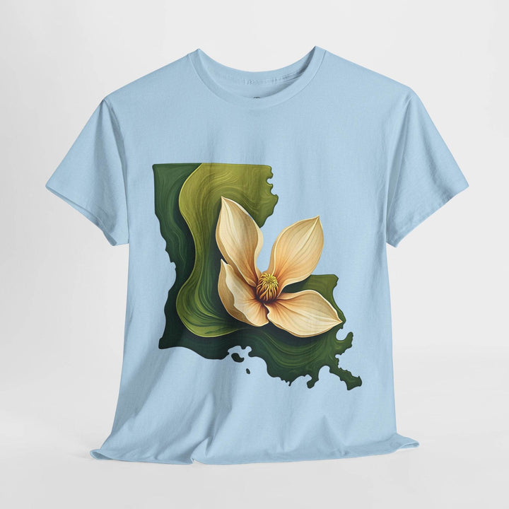 Louisiana Pride Shirt with Magnolia Design - Gutsy Garb