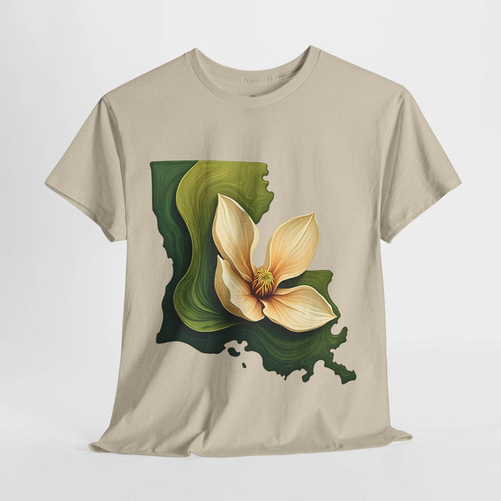 Louisiana Pride Shirt with Magnolia Design - Gutsy Garb