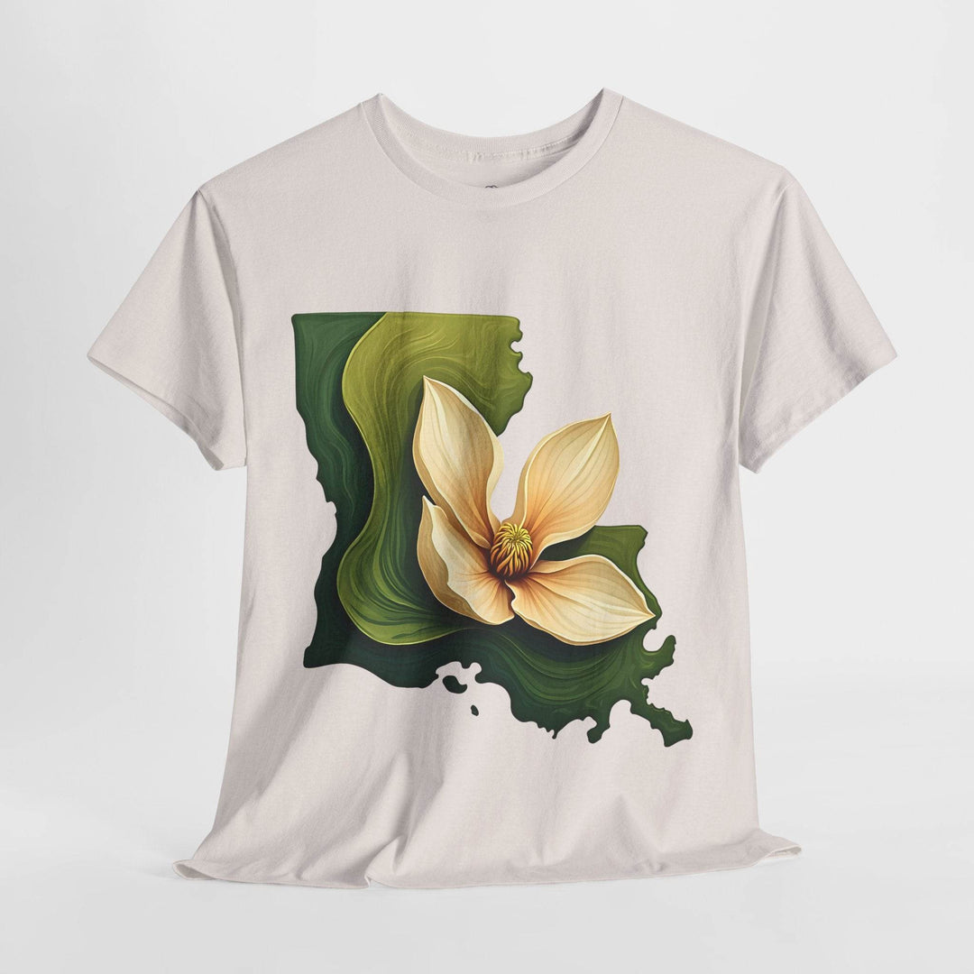 Louisiana Pride Shirt with Magnolia Design - Gutsy Garb