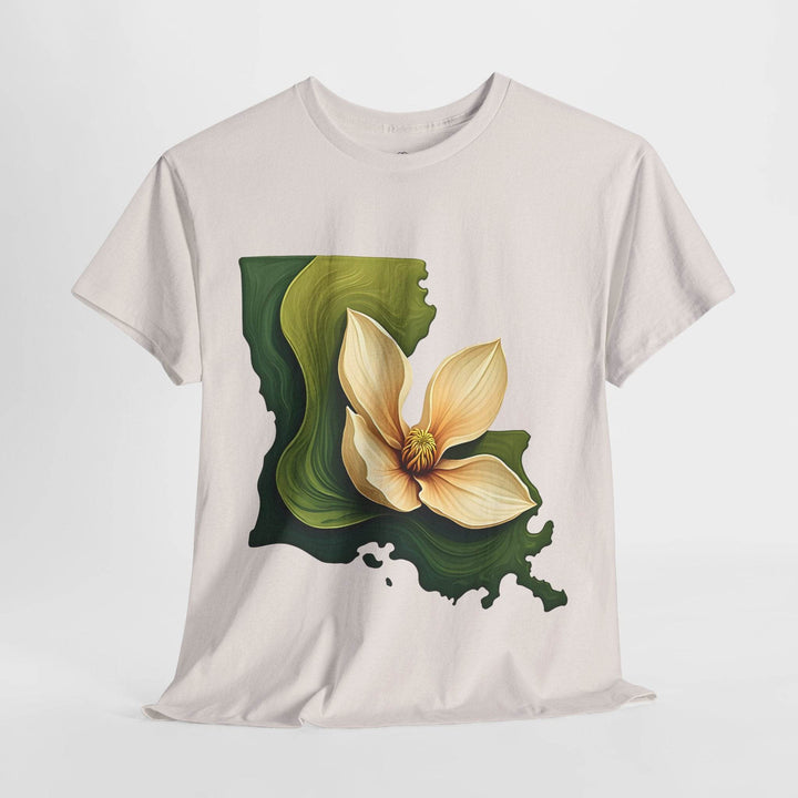Louisiana Pride Shirt with Magnolia Design - Gutsy Garb