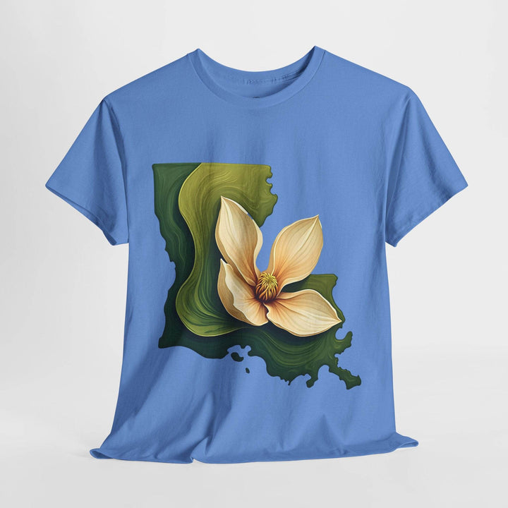 Louisiana Pride Shirt with Magnolia Design - Gutsy Garb