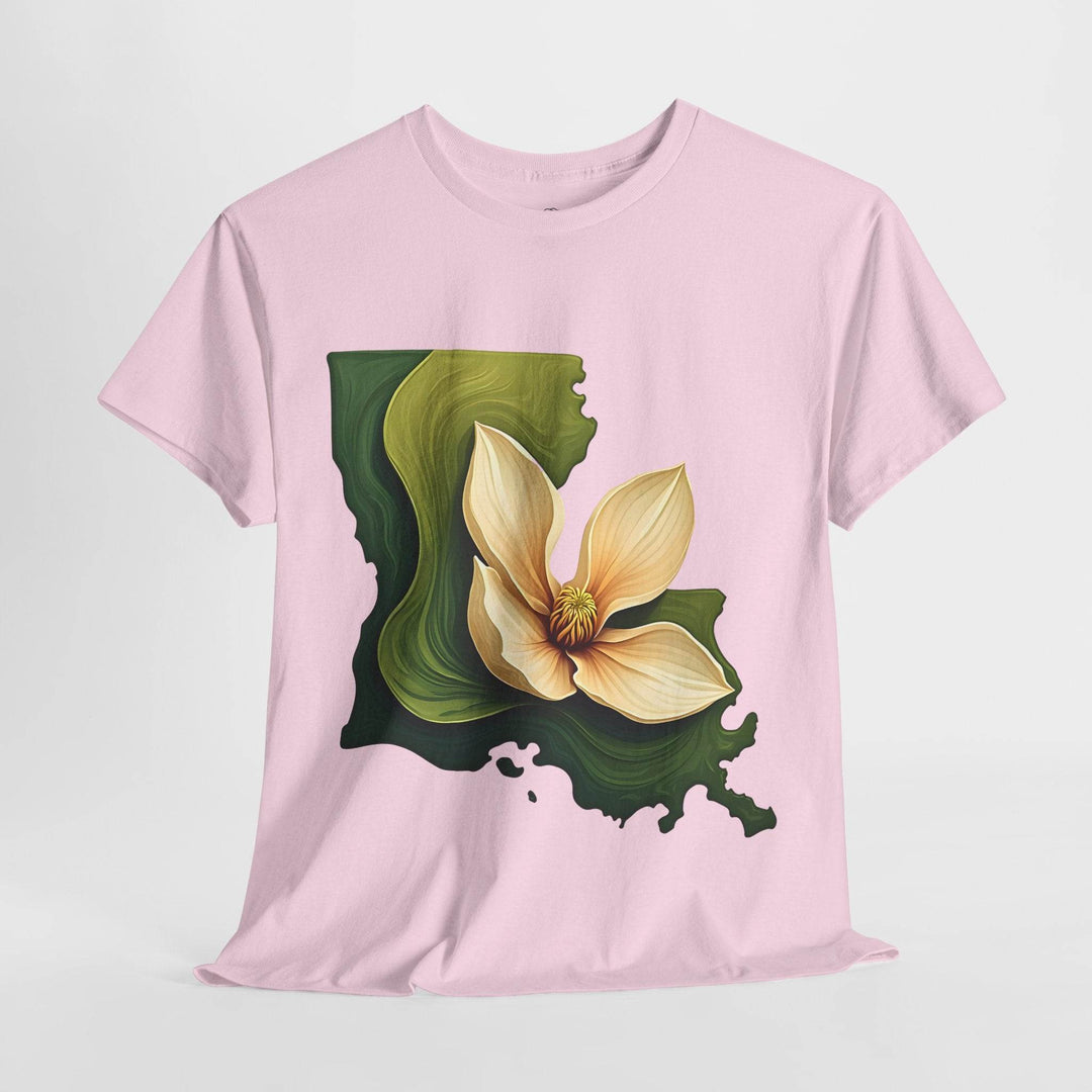 Louisiana Pride Shirt with Magnolia Design - Gutsy Garb