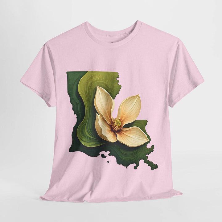Louisiana Pride Shirt with Magnolia Design - Gutsy Garb