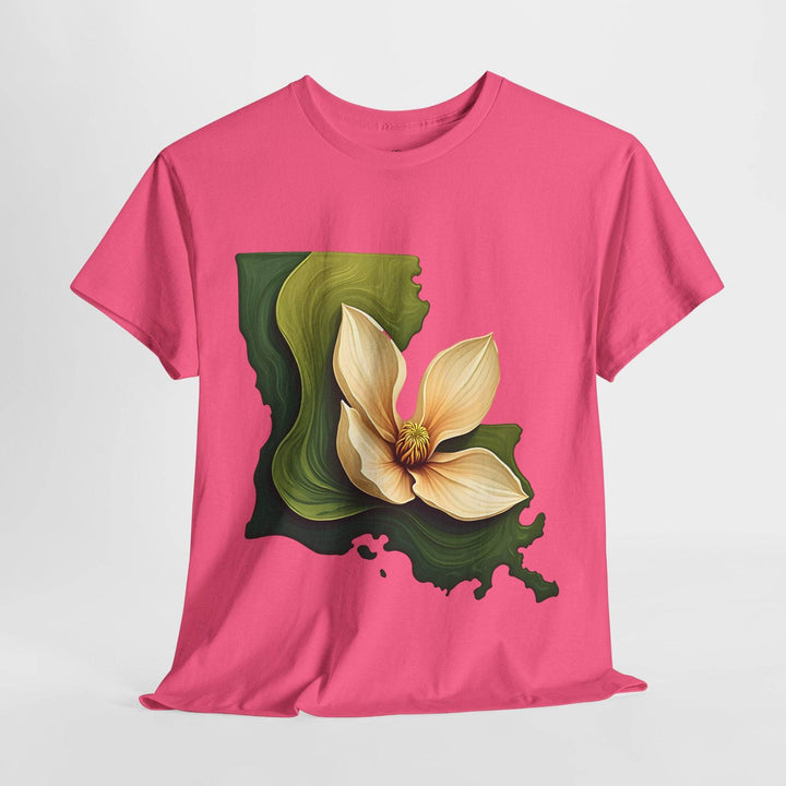 Louisiana Pride Shirt with Magnolia Design - Gutsy Garb