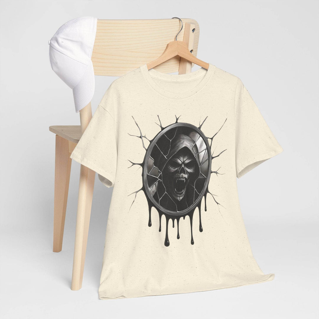 Wraith Horror Shirt with Creepy Mirror Design - Gutsy Garb