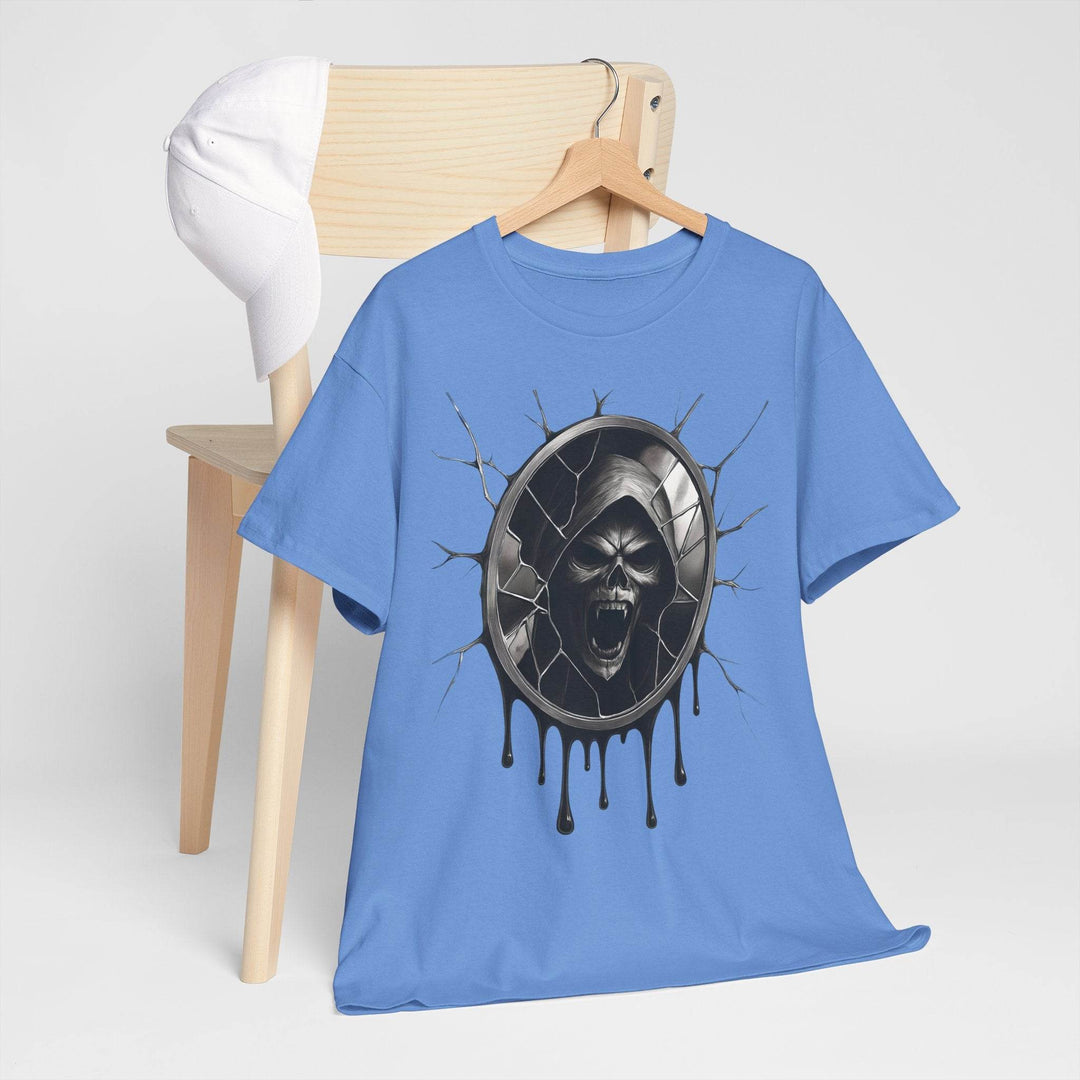 Wraith Horror Shirt with Creepy Mirror Design - Gutsy Garb