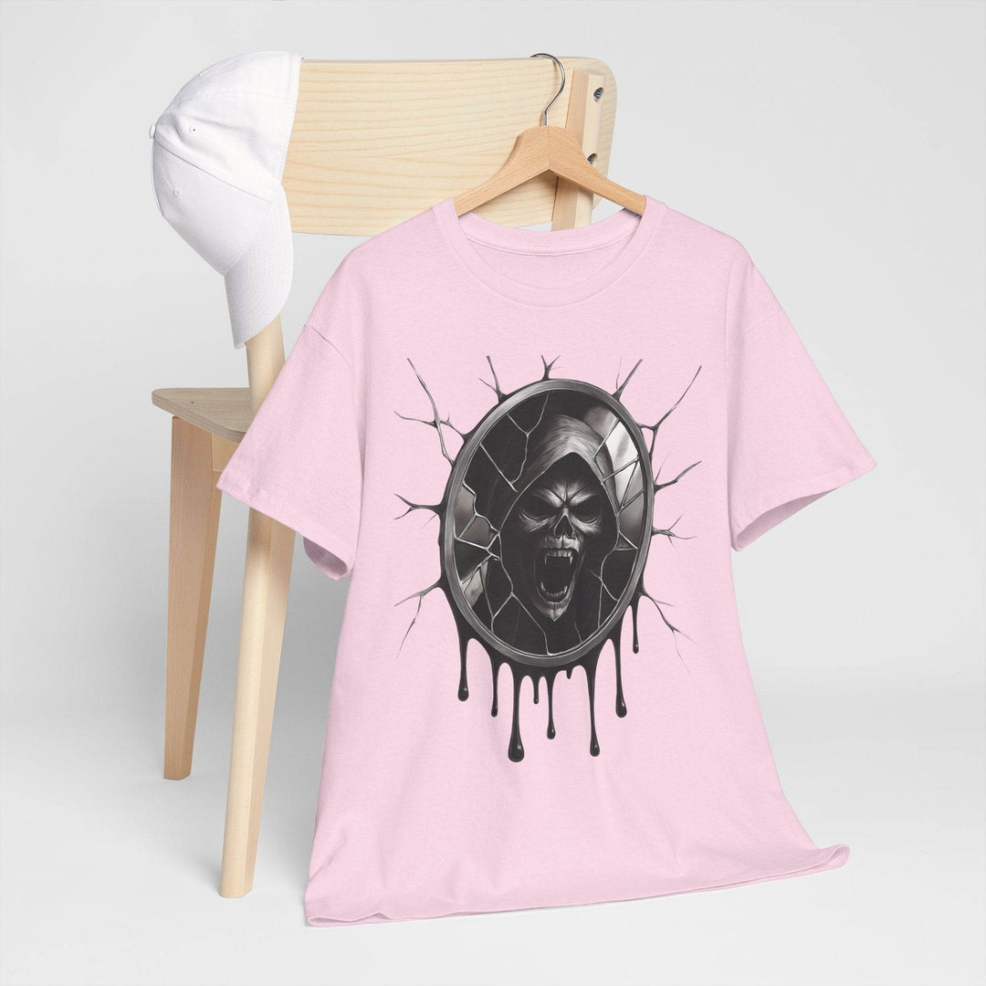 Wraith Horror Shirt with Creepy Mirror Design - Gutsy Garb