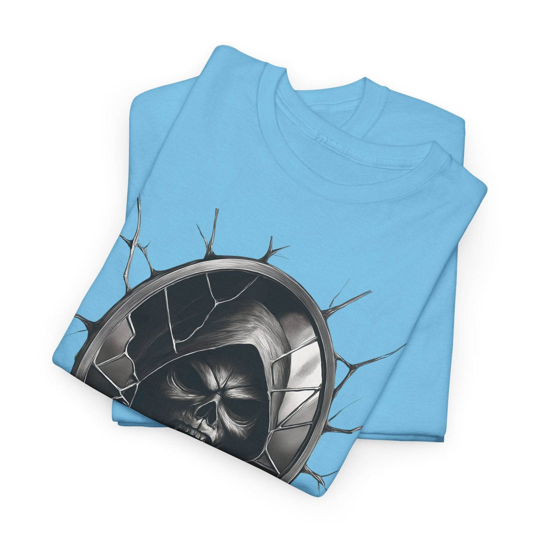 Wraith Horror Shirt with Creepy Mirror Design - Gutsy Garb