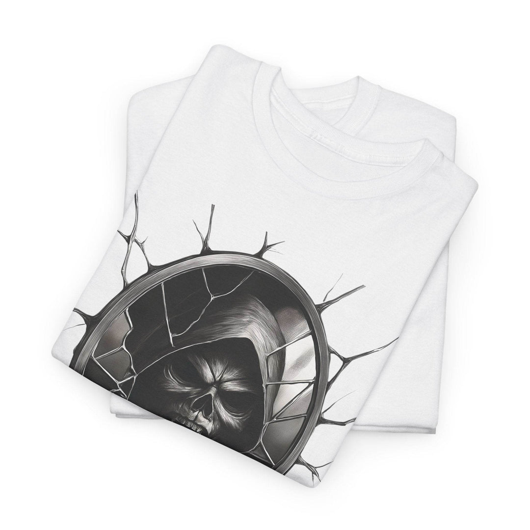 Wraith Horror Shirt with Creepy Mirror Design - Gutsy Garb