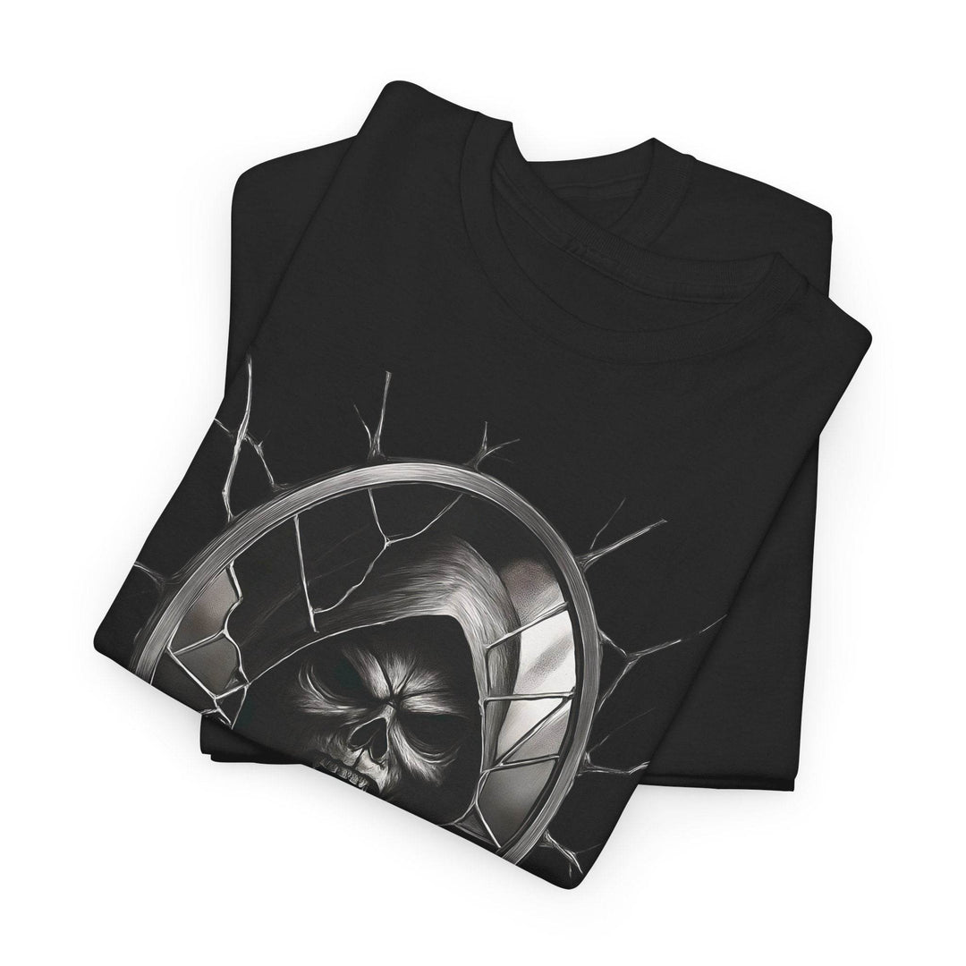Wraith Horror Shirt with Creepy Mirror Design - Gutsy Garb