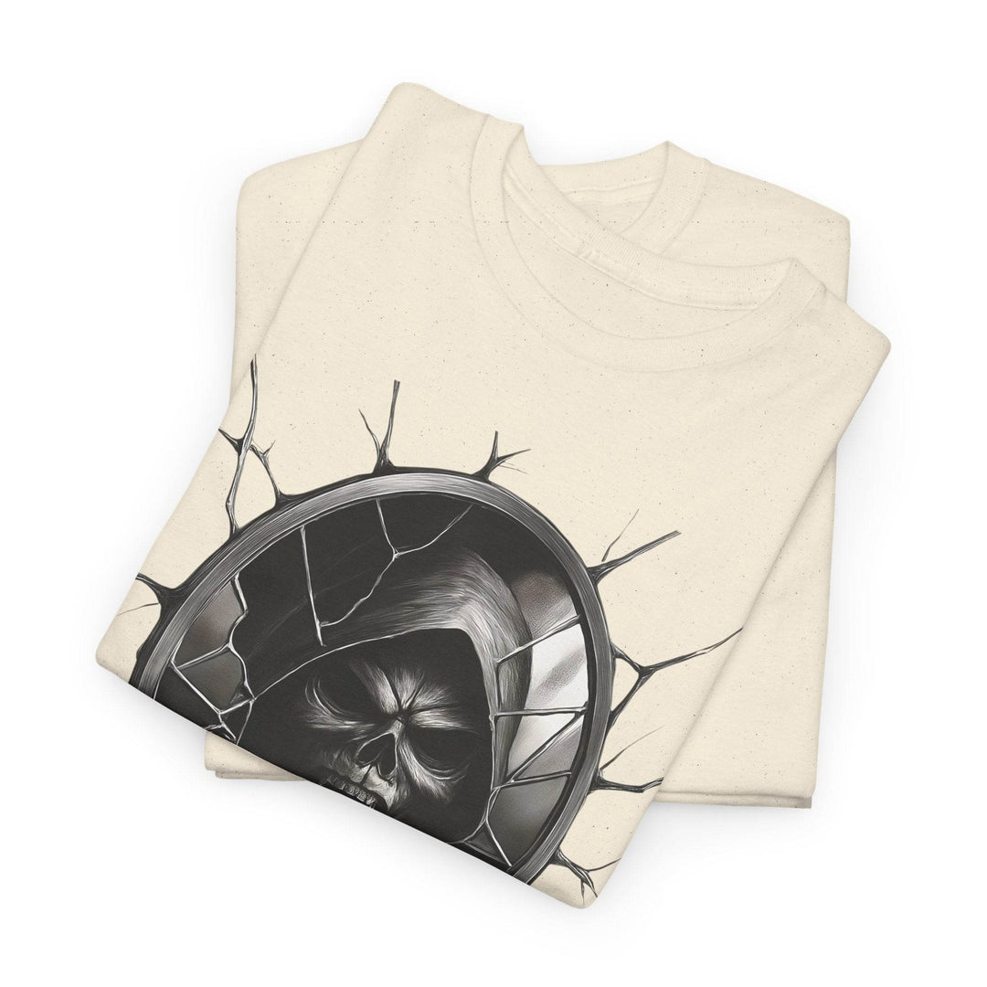 Wraith Horror Shirt with Creepy Mirror Design - Gutsy Garb