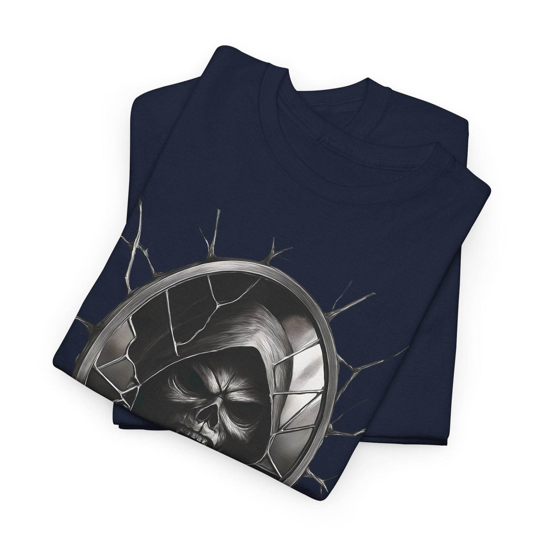 Wraith Horror Shirt with Creepy Mirror Design - Gutsy Garb