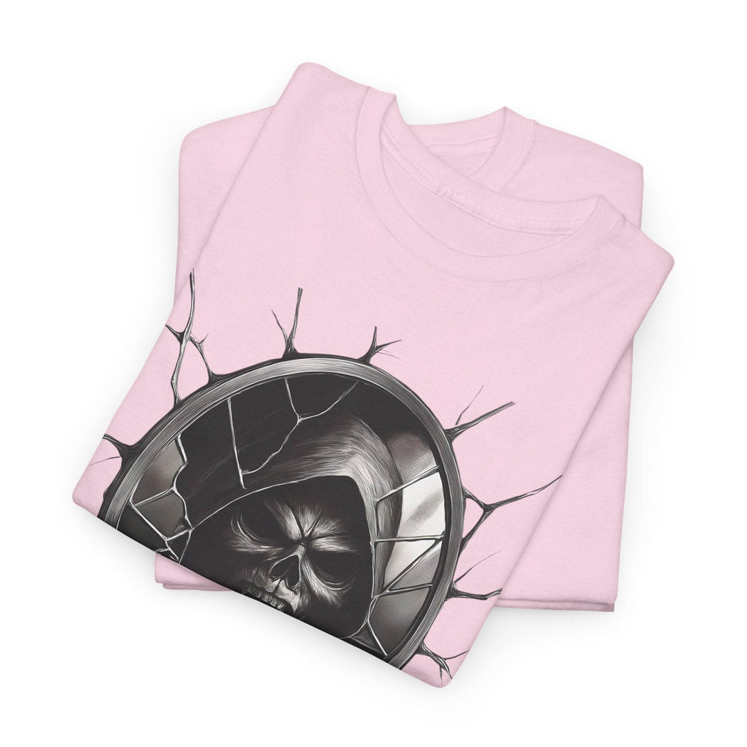 Wraith Horror Shirt with Creepy Mirror Design - Gutsy Garb