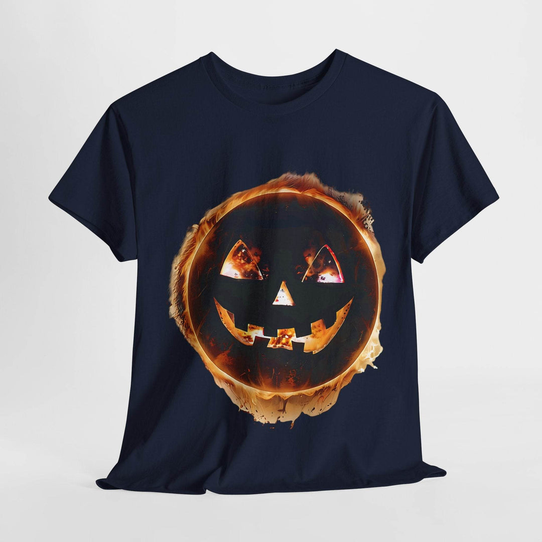 Bold Halloween Eclipse Shirt - Edgy Pumpkin Tee - Gutsy Garb