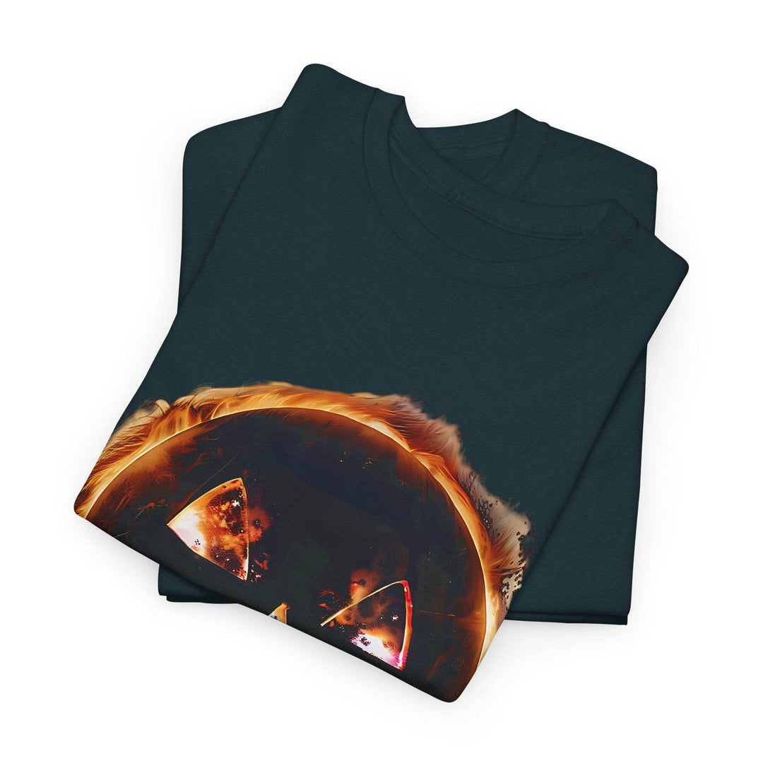 Bold Halloween Eclipse Shirt - Edgy Pumpkin Tee - Gutsy Garb