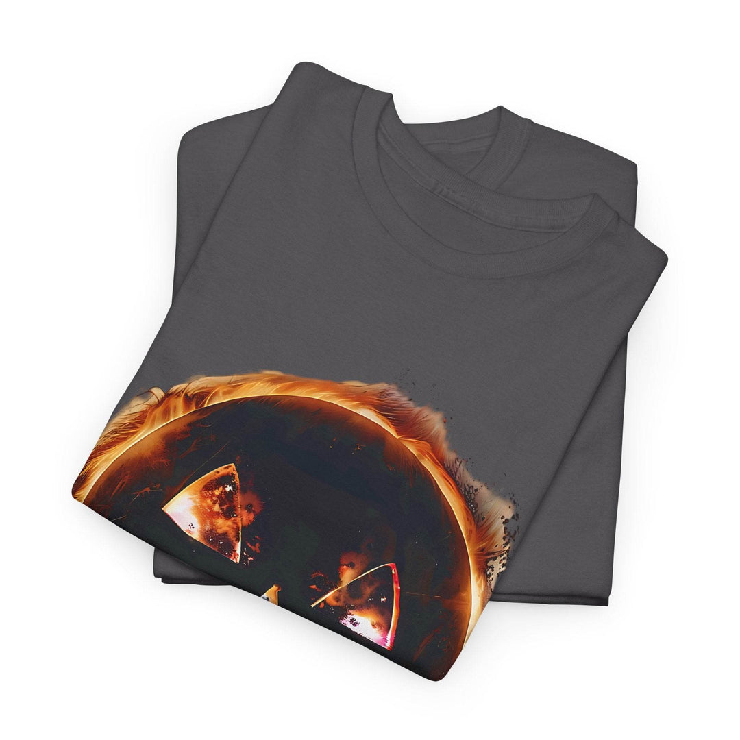 Bold Halloween Eclipse Shirt - Edgy Pumpkin Tee - Gutsy Garb