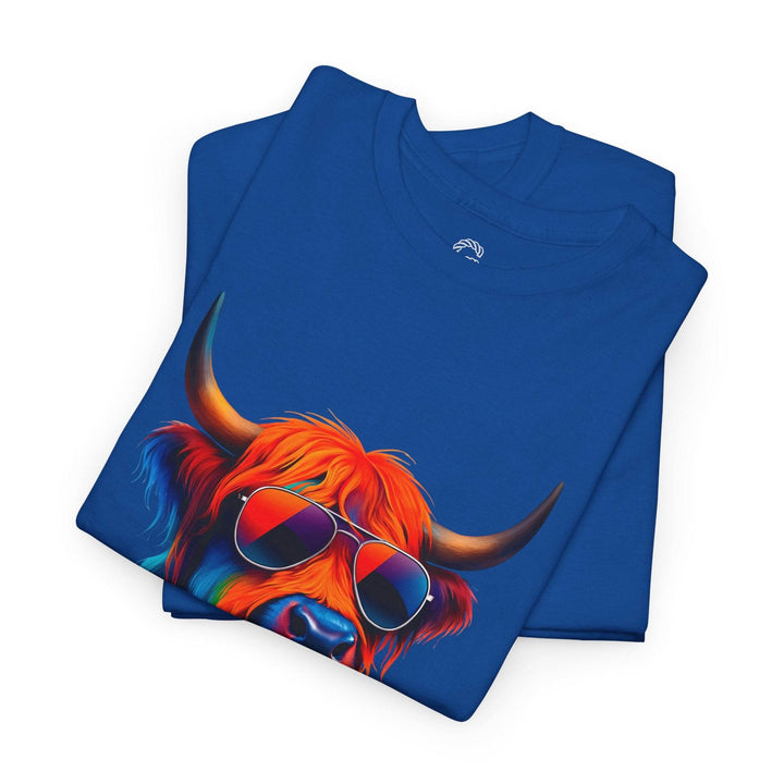 Colorful Cow Graphic Tee – Bold Artistic T-Shirt - Gutsy Garb