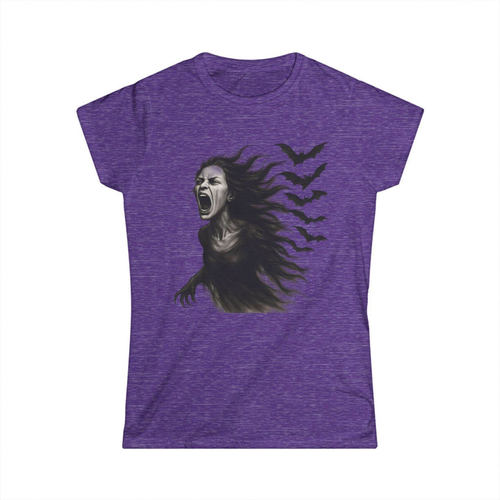 Women's Halloween Graphic Tee with Screaming Banshee Design - Gutsy Garb