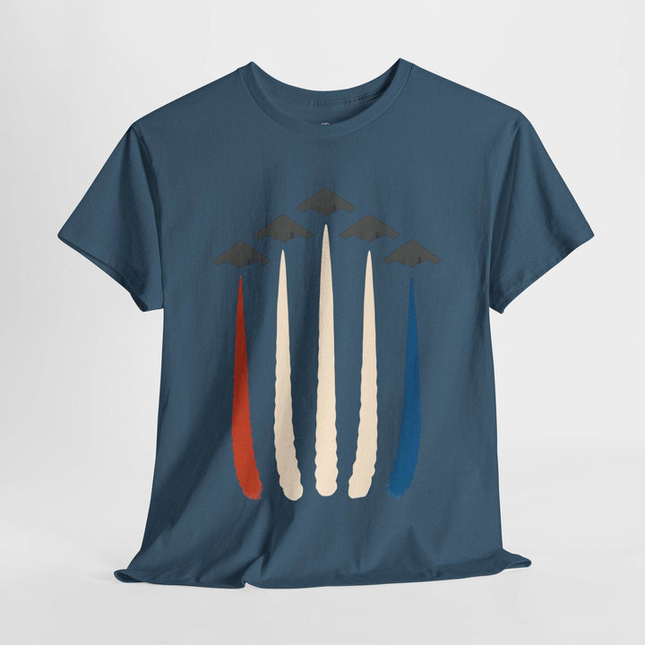 B-2 Bomber Graphic Tee with Americana Design - Gutsy Garb