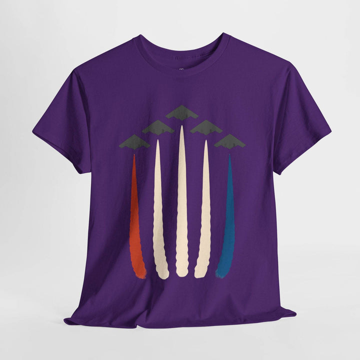 B-2 Bomber Graphic Tee with Americana Design - Gutsy Garb